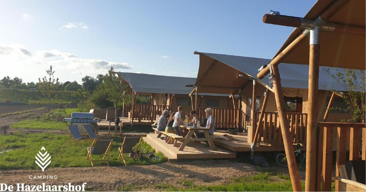 De Hazelaarshof Luxe Glampingtent Bij Natuurgebied De Millingerwaard Kekerdom Eksteriør bilde