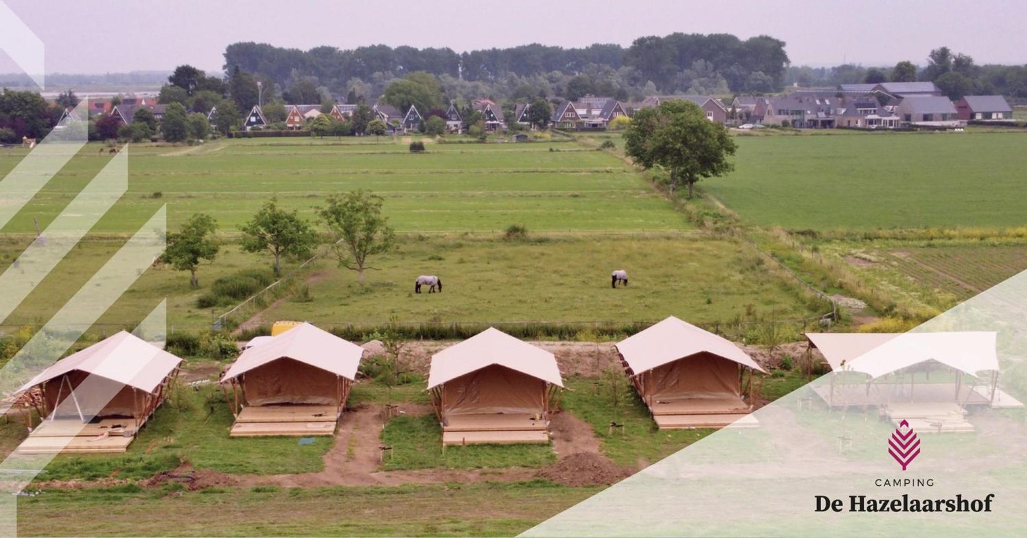 De Hazelaarshof Luxe Glampingtent Bij Natuurgebied De Millingerwaard Kekerdom Eksteriør bilde